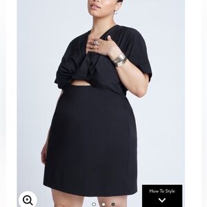 ELOQUII poplin twist mini dress US 20 Like new